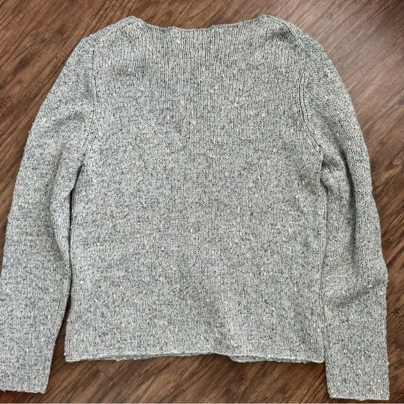 Eileen Fisher Silk Sweater- Size Medium Petite Gray/ Blue Tones- - Picture 2 of 7